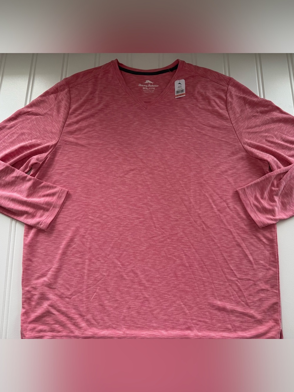 Tommy Bahama Paradiso Vee V Neck Shirt Performance Long Sleeve XXXL NEW 3119